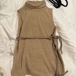 Zara sleeveless turtleneck top